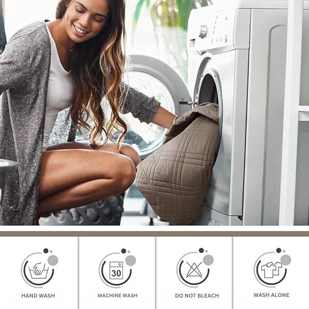 Waterdichte Relaxstoelhoes met Zijvak Antislip Microvezel Beschermer voor Relaxfauteuil Meubelbescherming | Sulvida