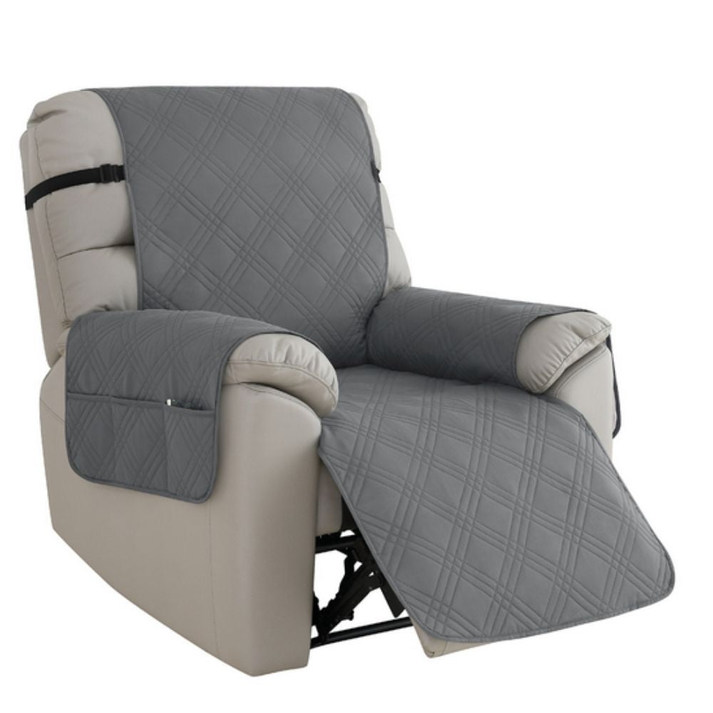 Waterdichte Relaxstoelhoes met Zijvak Antislip Microvezel Beschermer voor Relaxfauteuil Meubelbescherming | Sulvida
