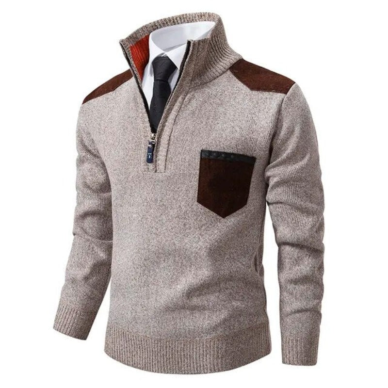 Herenpullover Kasjmier Kraag Warm Hoogwaardig Zachte Trui Klassiek Tijdloos Comfort Herfst Winter Stijlvol | Sulvida