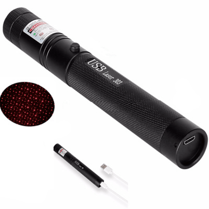 Krachtige Oplaadbare Laserpointer met Instelbare Focus 10 km Bereik Groen Rood voor Presentaties Astronomie | Sulvida