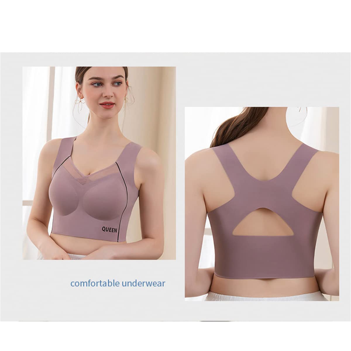 Push-Up BH Zonder Beugel met Draadloos Ondersteuning Extra Brede Bandjes Optimaal Comfort Dagelijks Gebruik | Sulvida