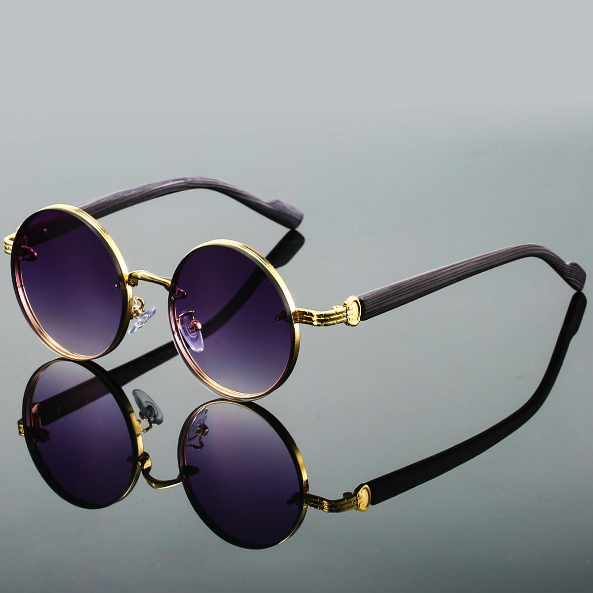 Ronde Retro Zonnebril met UV400 Bescherming Metalen Frame Vintage Stijl Unisex Zonnebril voor Dames en Heren | Sulvida