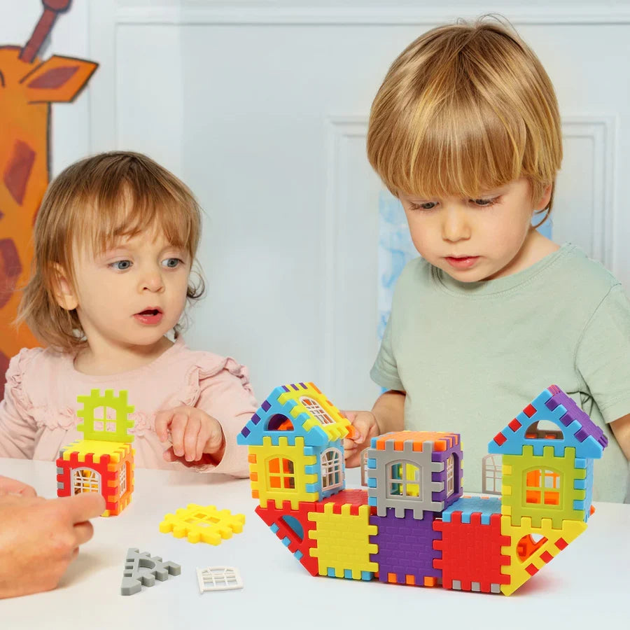 Montessori Bouwblokken Set Educatief Speelgoed Creatief Kinderspeelgoed Motoriek Ontwikkeling 3+ jaar | Sulvida