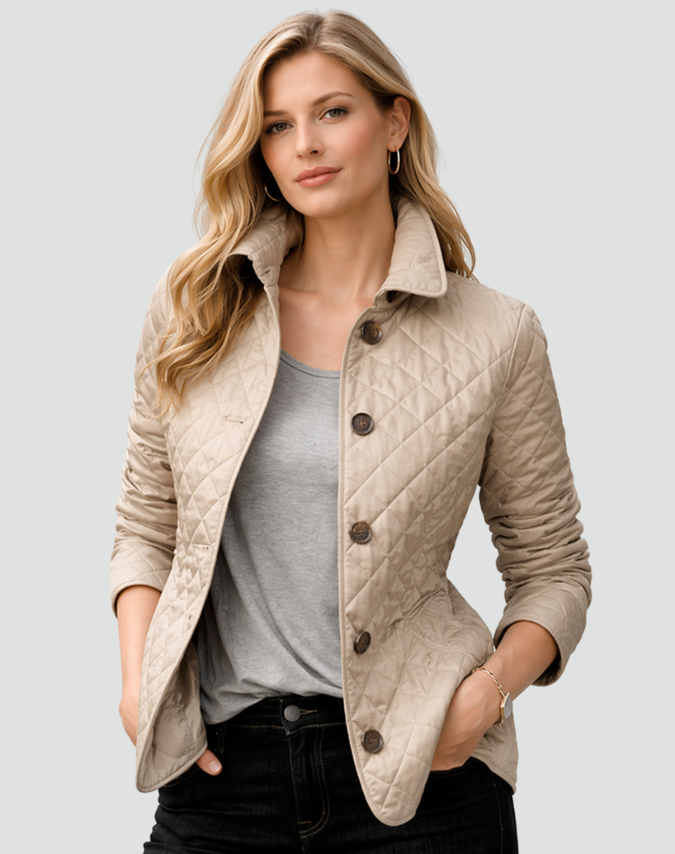 Gewatteerde Puffer Jas Dames Heren Gevoerd Winterjas Diamant Stiksel Knoopsluiting Warme Gewatteerde Winterkleding | Sulvida