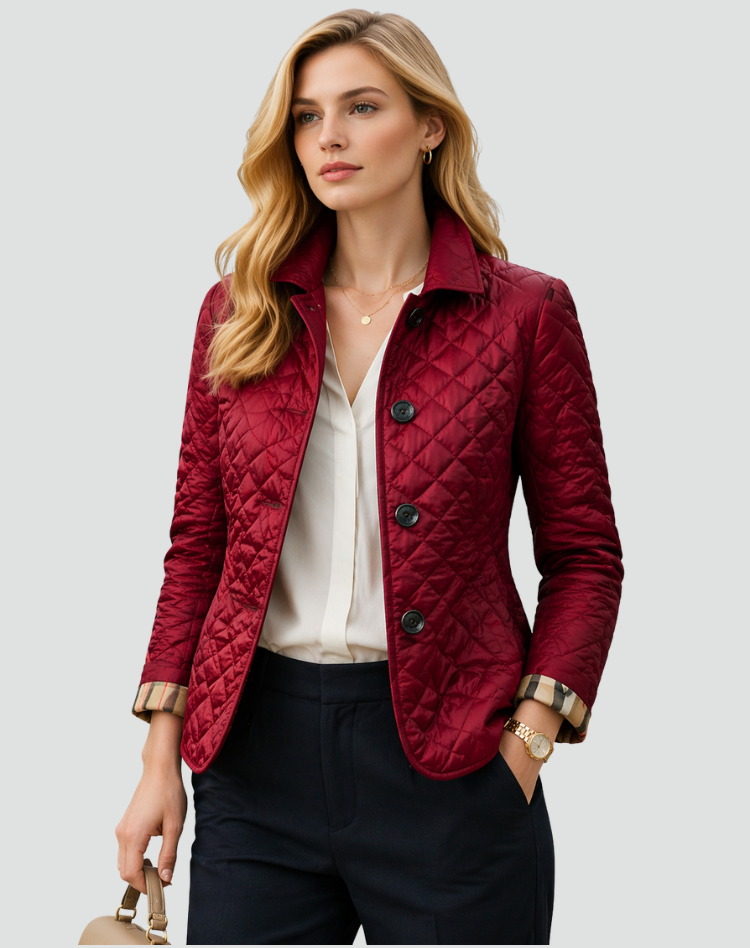 Gewatteerde Puffer Jas Dames Heren Gevoerd Winterjas Diamant Stiksel Knoopsluiting Warme Gewatteerde Winterkleding | Sulvida