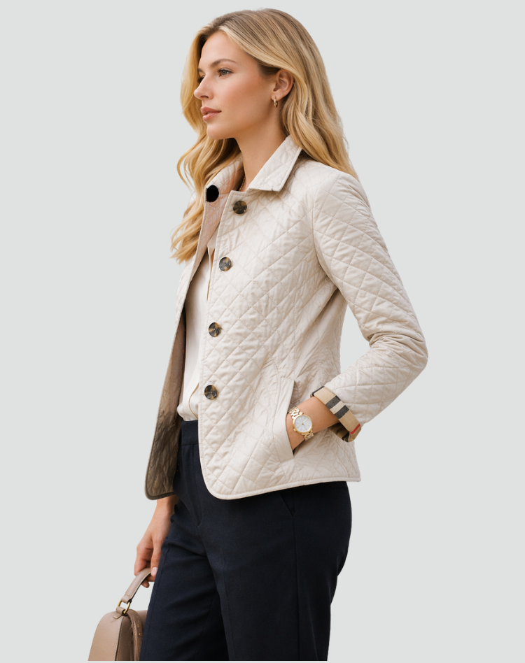 Gewatteerde Puffer Jas Dames Heren Gevoerd Winterjas Diamant Stiksel Knoopsluiting Warme Gewatteerde Winterkleding | Sulvida