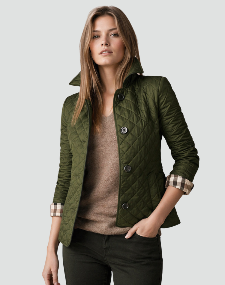 Gewatteerde Puffer Jas Dames Heren Gevoerd Winterjas Diamant Stiksel Knoopsluiting Warme Gewatteerde Winterkleding | Sulvida