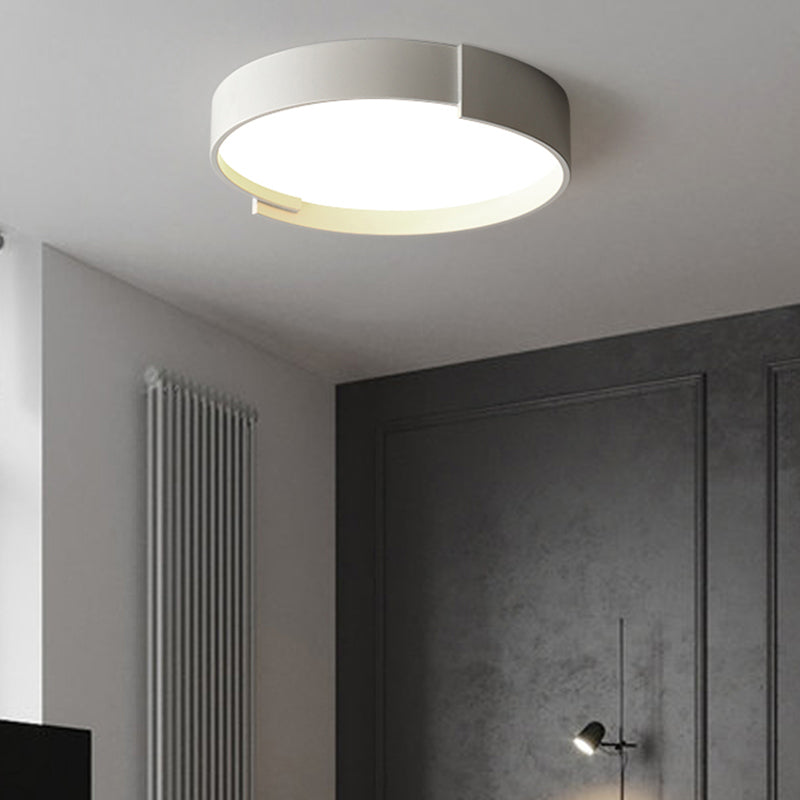 Dubbele Laags Plafondlamp LED Rond Metaal Acryl Dimbaar Wit Grijs Groen Goud Elegant Modern Interieur | Sulvida