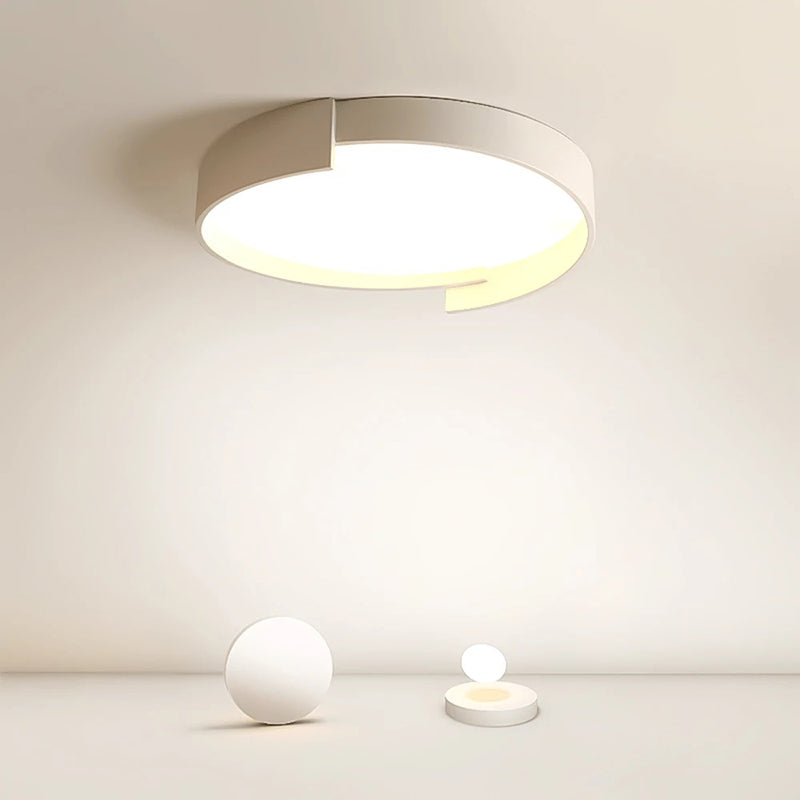 Dubbele Laags Plafondlamp LED Rond Metaal Acryl Dimbaar Wit Grijs Groen Goud Elegant Modern Interieur | Sulvida