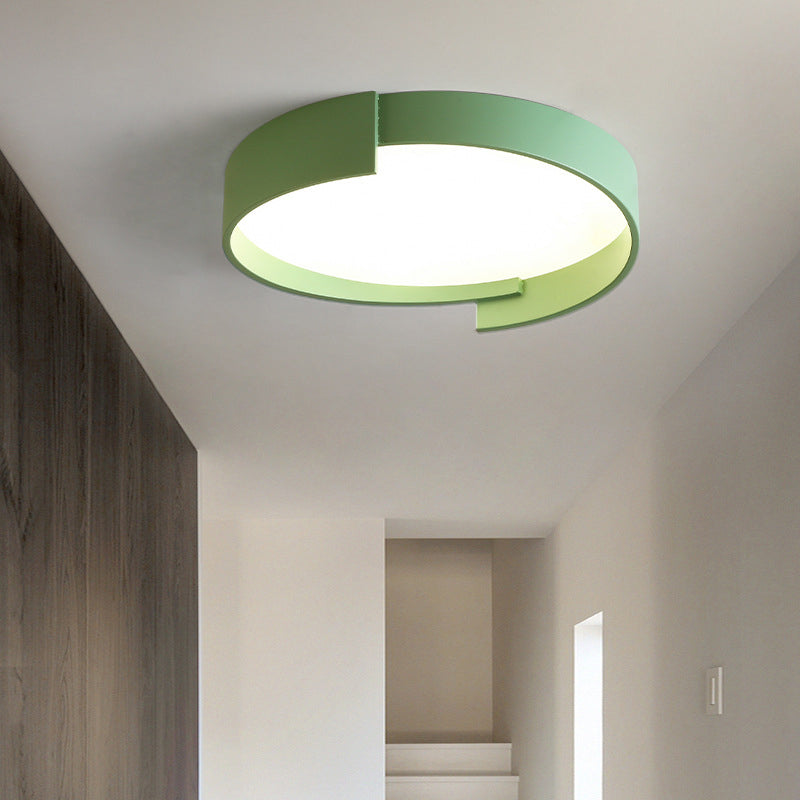 Dubbele Laags Plafondlamp LED Rond Metaal Acryl Dimbaar Wit Grijs Groen Goud Elegant Modern Interieur | Sulvida