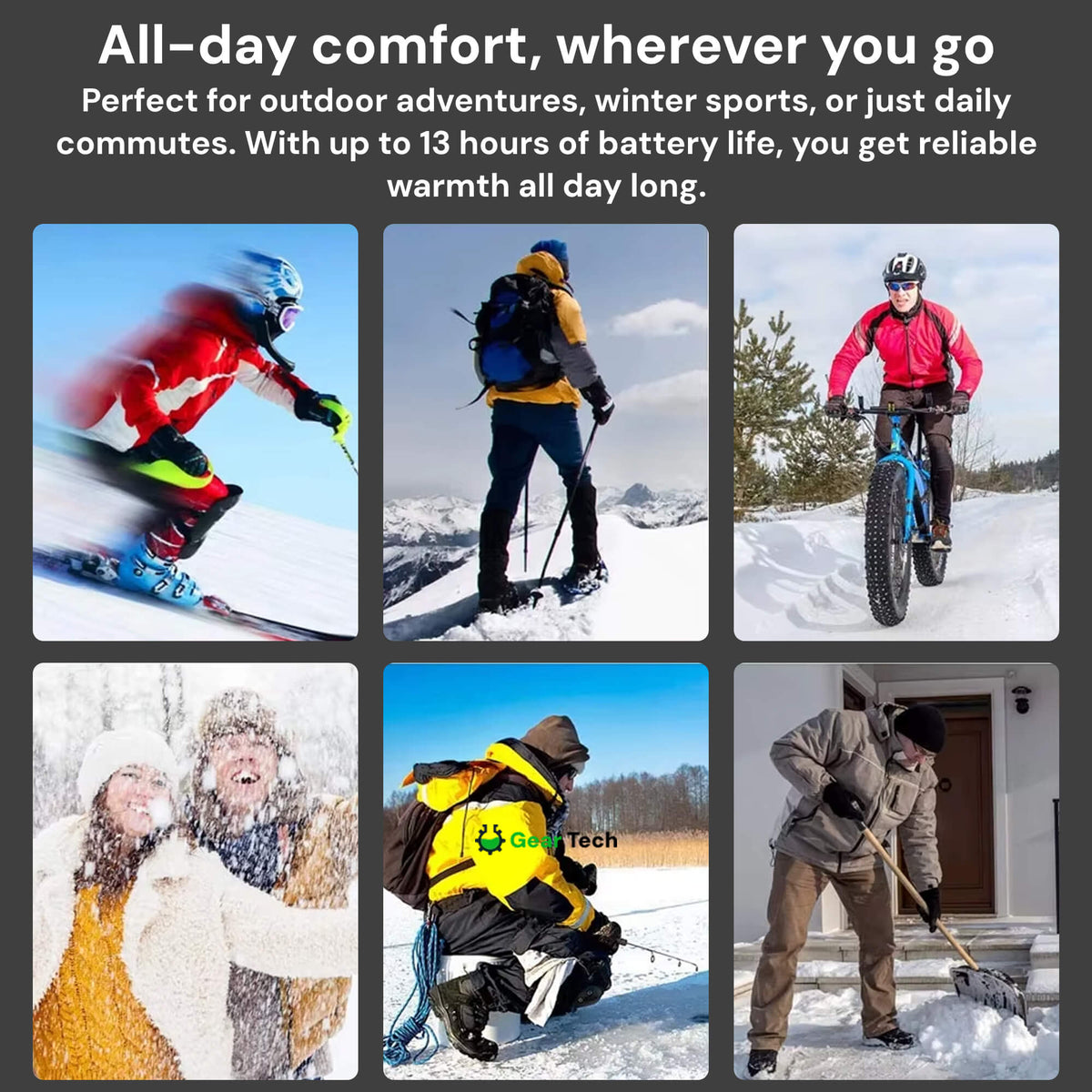 Verwarmde Inlegzolen Oplaadbaar Voetverwarming Winterschoenen Inlegzool USB Herfst Winter Schoenzolen | Sulvida
