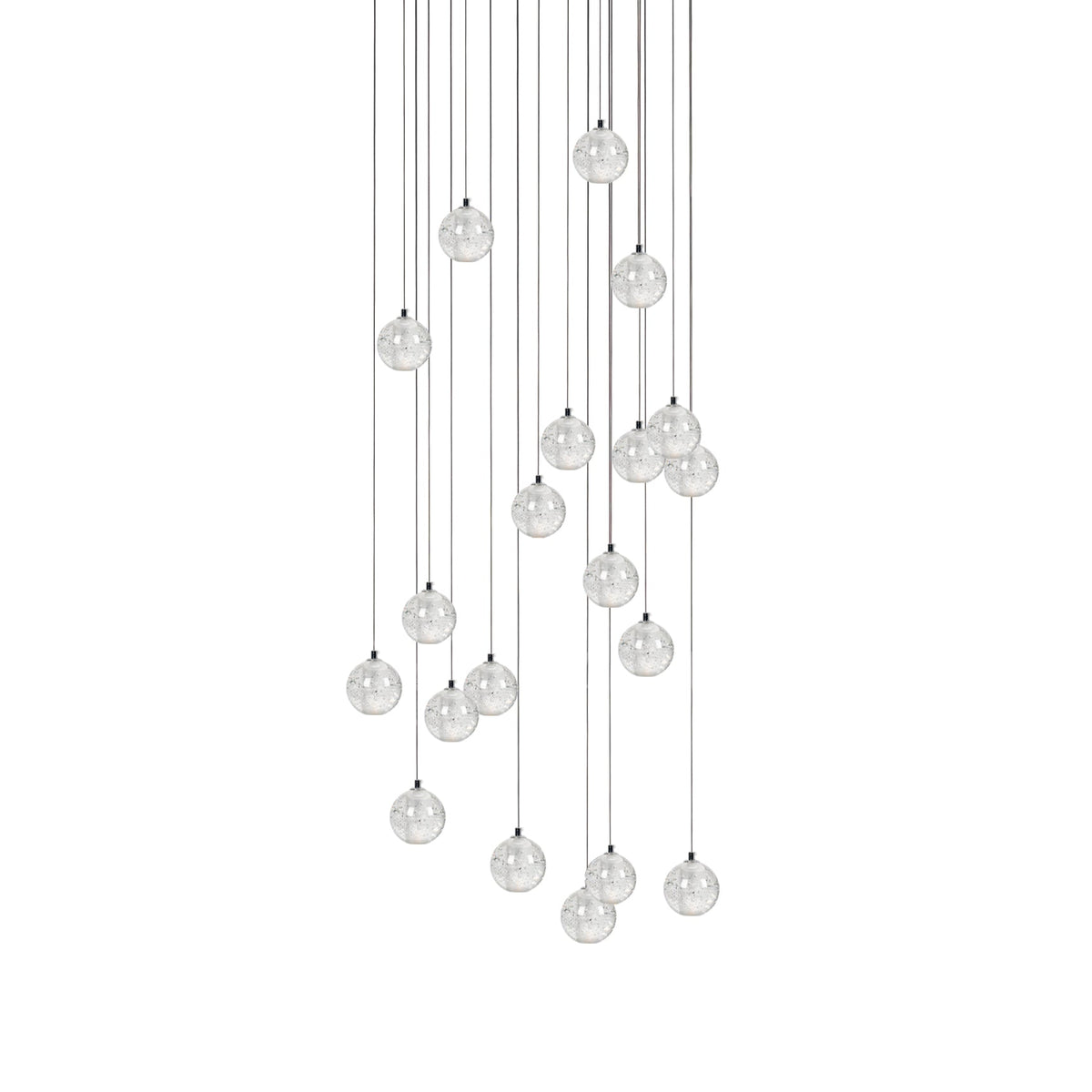 Kristallen Bollenlamp Hanglamp Meervoudig Chroom Glas Eethoek Woonkamer Plafondverlichting Modern Design Interieur | Sulvida