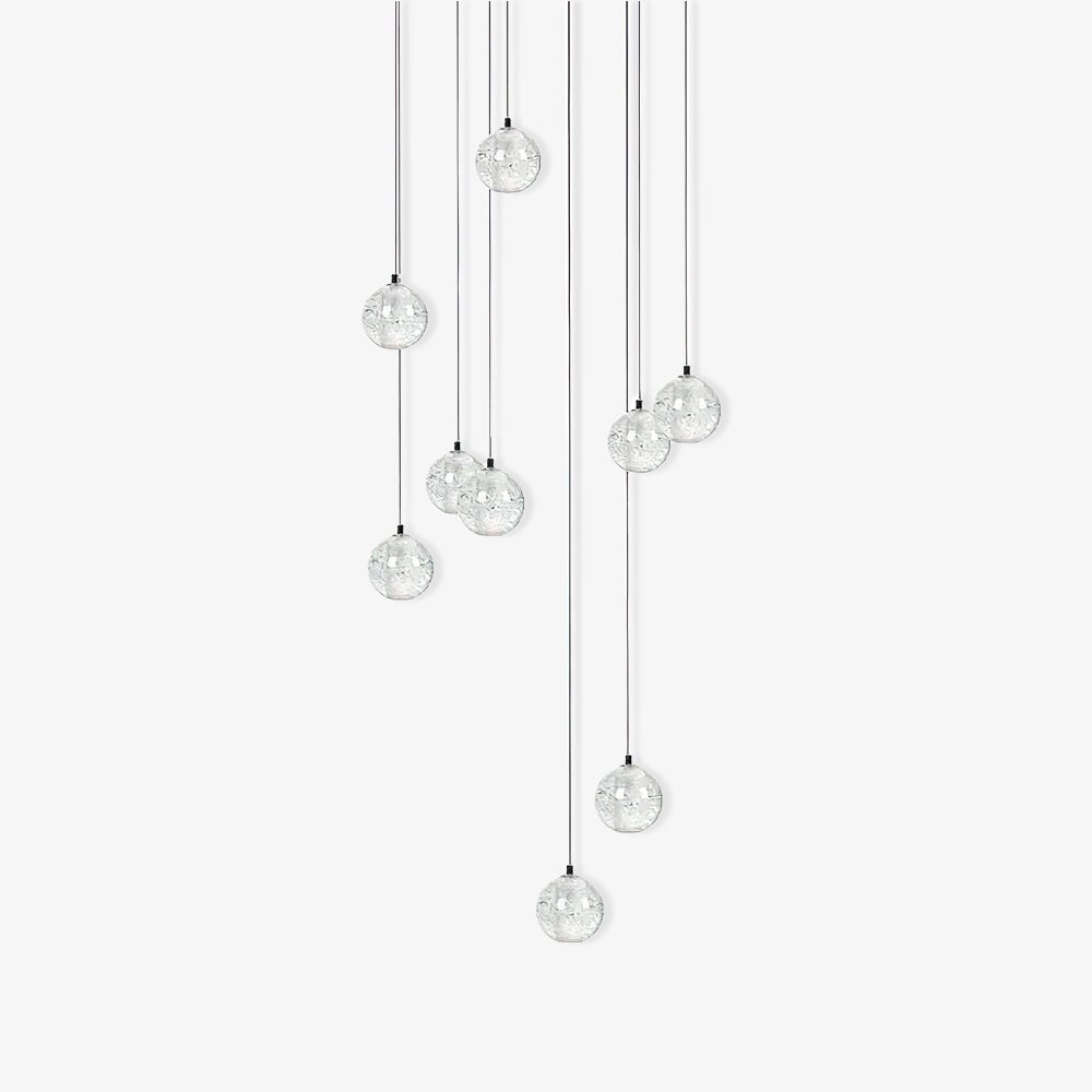 Kristallen Bollenlamp Hanglamp Meervoudig Chroom Glas Eethoek Woonkamer Plafondverlichting Modern Design Interieur | Sulvida