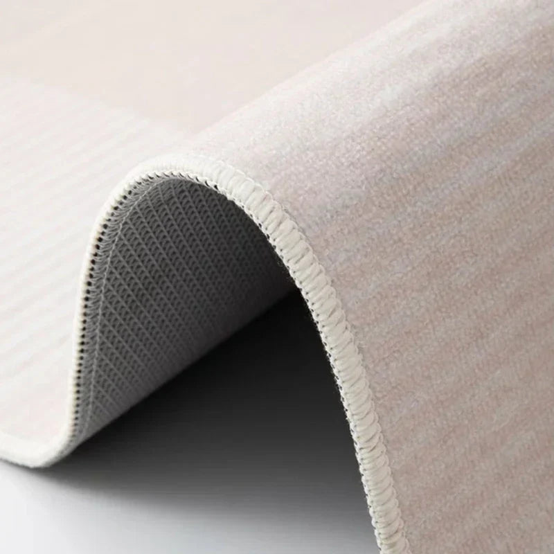 Tapis de forme irrégulière en polyester antidérapant pour salon, chambre et couloir, style rétro décoratif moderne | Sulvida