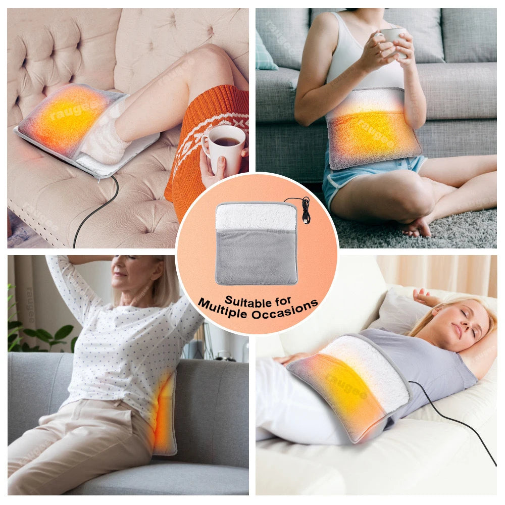 Elektrische Voetenwarmer USB Warmtekussen Pluche Voetverwarming Thuiscomfort Winter Verwarmend Voetenkussen | Sulvida