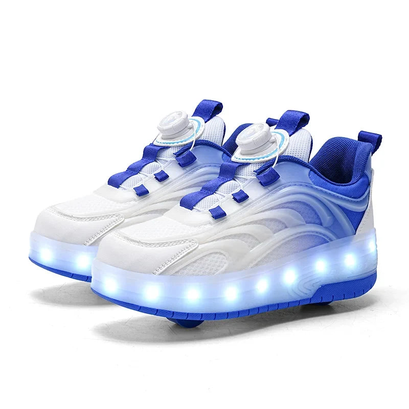 Verlichte Rolschaatsen voor Kinderen met USB Oplaadbare LED Wielen Sportschoenen Jongens Meisjes Outdoor | Sulvida