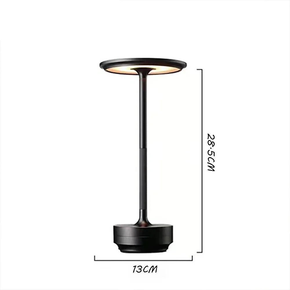 Draadloze Design Tafellamp met Touch Bediening Dimbaar LED Verlichting 5W Aluminium Lamp Sfeerlicht Woonkamer | Sulvida