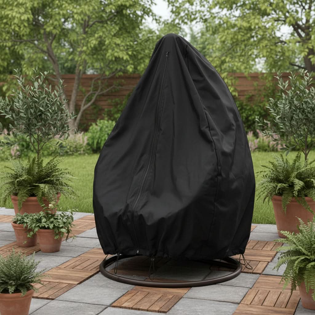 Beschermhoes voor Hangstoel Eivormig Waterdicht Buitenmeubilair 190x115 of 200x230 cm Tuin Balkon Terras | Sulvida