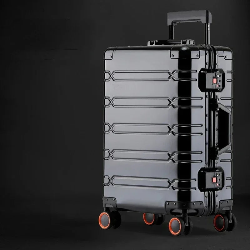 Reiskoffer aluminium met 360° wielen TSA-slot handbagage trolley zakelijk lichtgewicht duurzaam reizen | Sulvida