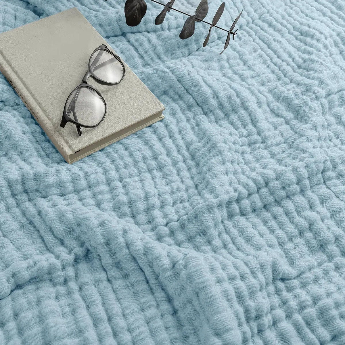 Mousseline Deken 100% Katoen Tweepersoons Gauze Plaid Bank Bed Zacht Ademend Woonkamer Slaapkamer 150x200 | Sulvida
