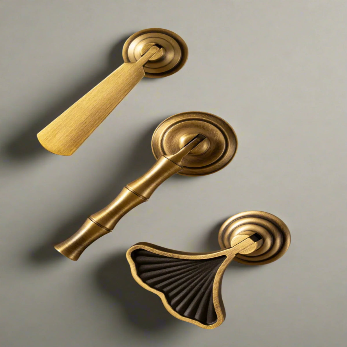 Vintage messing ladegreep klassiek druppelvormig design meubelbeslag antiek koperkleur kastengreep meubels | Sulvida