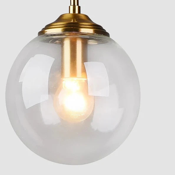 Glazen Hanglamp Scandinavisch Design Metalen Frame E27 Slaapkamer Woonkamer Studeerkamer Hotelsuite Eetkamer | Sulvida