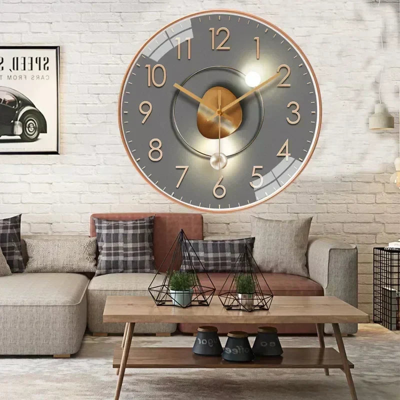 Stille Wandklok Geruisloos Uurwerk 30cm Klassiek Design Slaapkamer Kantoor Woonkamer Moderne Interieur Decoratie | Sulvida