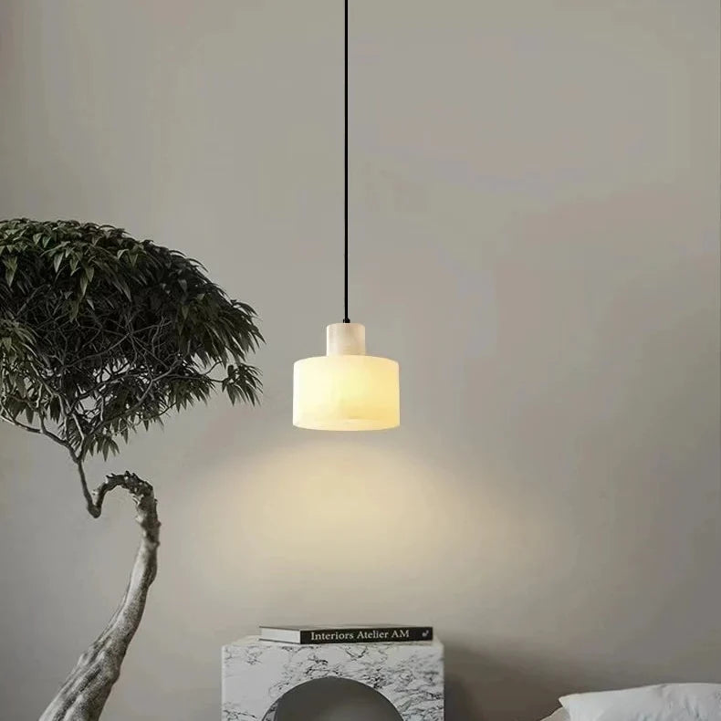 Hanglamp Albast Steen Rond Natuurlijk Licht Woonkamer Slaapkamer Eetkamer Warm Modern Design Sfeerverlichting | Sulvida