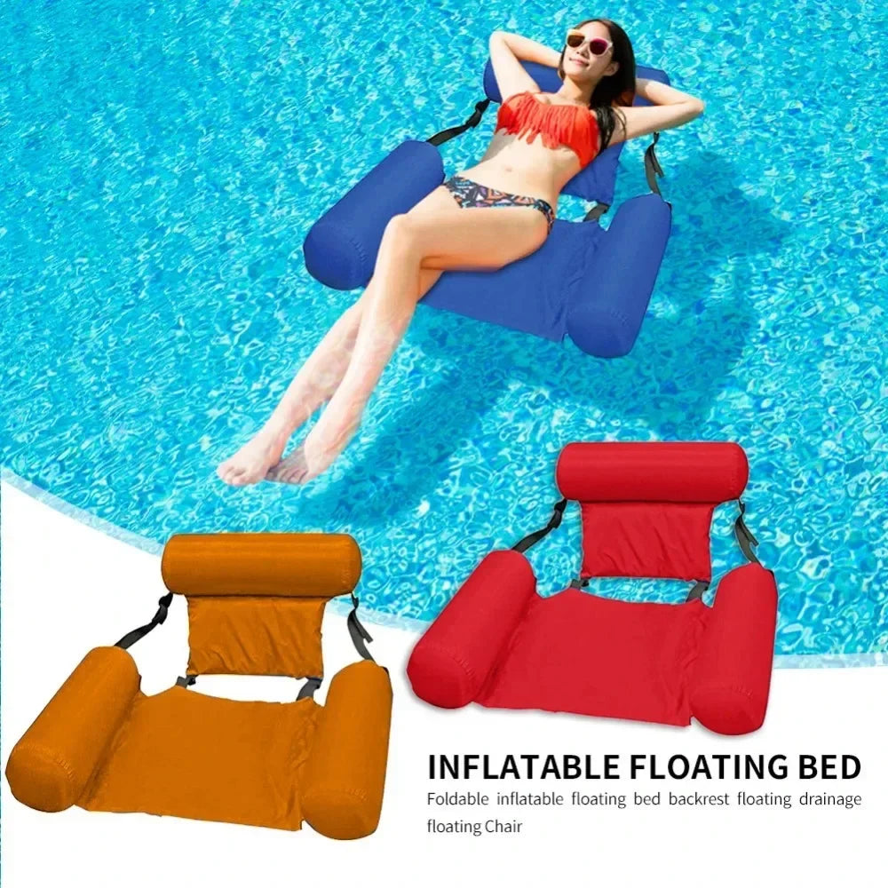 Opblaasbare Waterstoel Drijvende Loungestoel Zwembad Mesh Zwemzetel Water Hangmat Relaxen Zomer Zwemmen | Sulvida