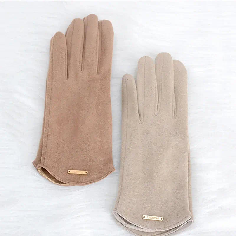 Suède Handschoenen Touchscreen Warm Winddicht Winterhandschoenen voor Dames en Heren Herfst Winter Fietsen | Sulvida