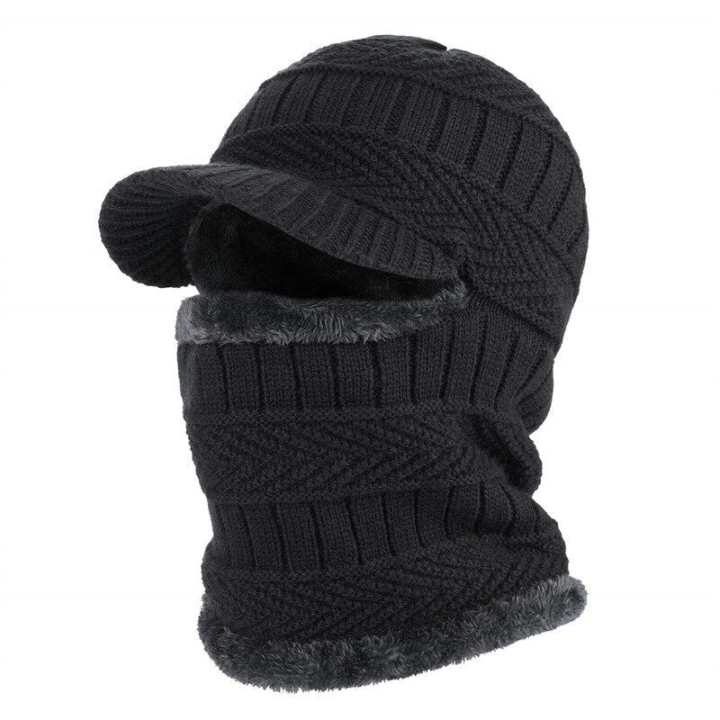 Unisex Muts en Sjaal Set Winter Acryl Breigoed Warm Knusse Accessoireset Gebreide Winterkleding Dames Heren | Sulvida