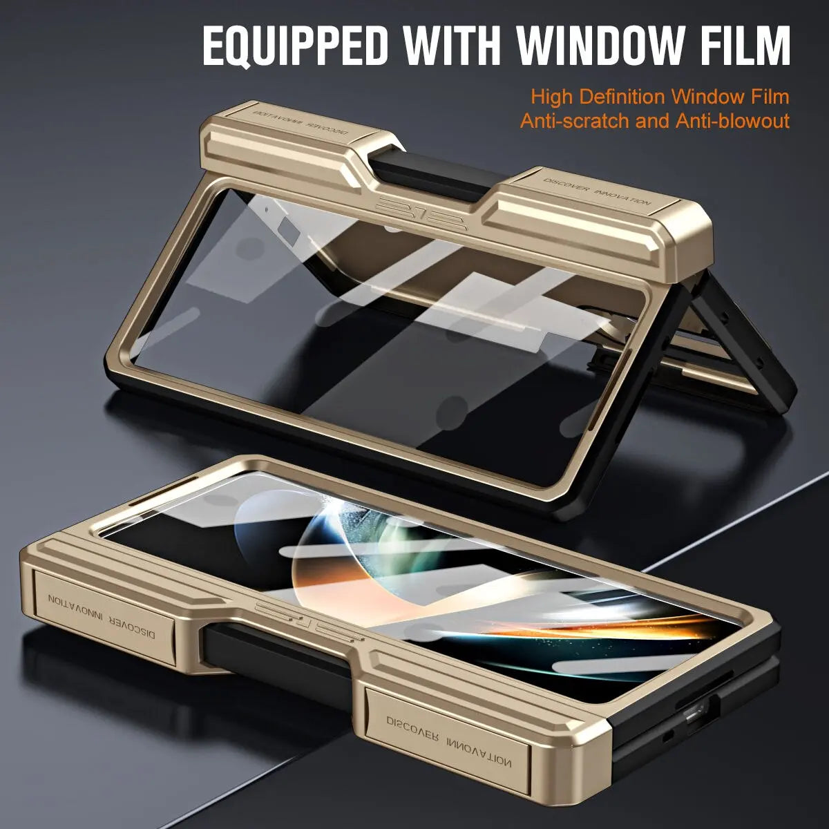 Étui de protection pour téléphone Samsung Galaxy Z Fold 4 et 5 avec support et protecteur d’écran intégral | Sulvida