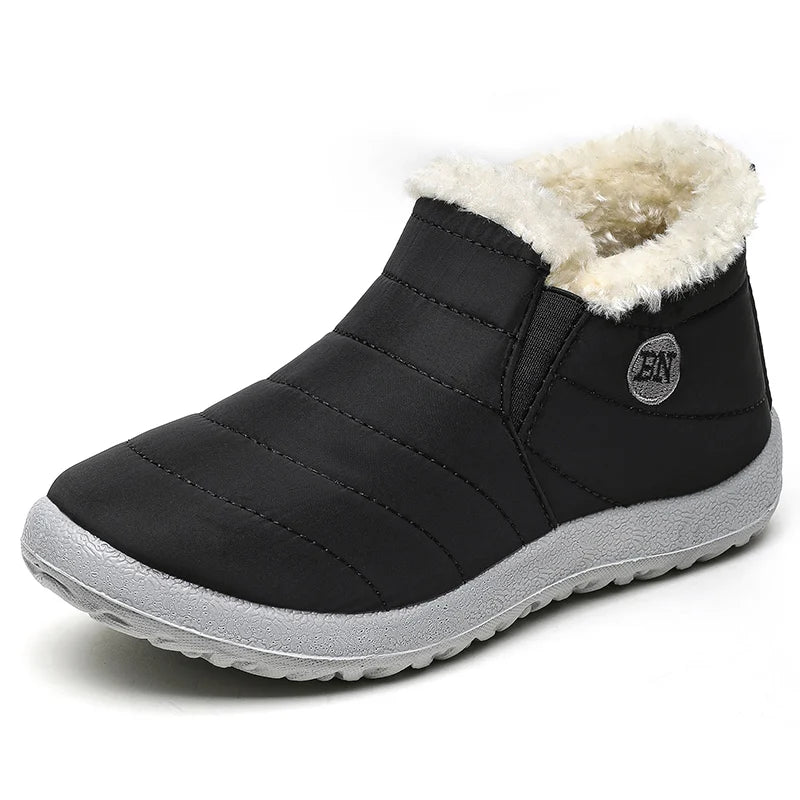 Bottes d’hiver doublées pour homme, imperméables, avec semelle antidérapante, confortables et chaudes pour un usage quotidien en extérieur | Sulvida