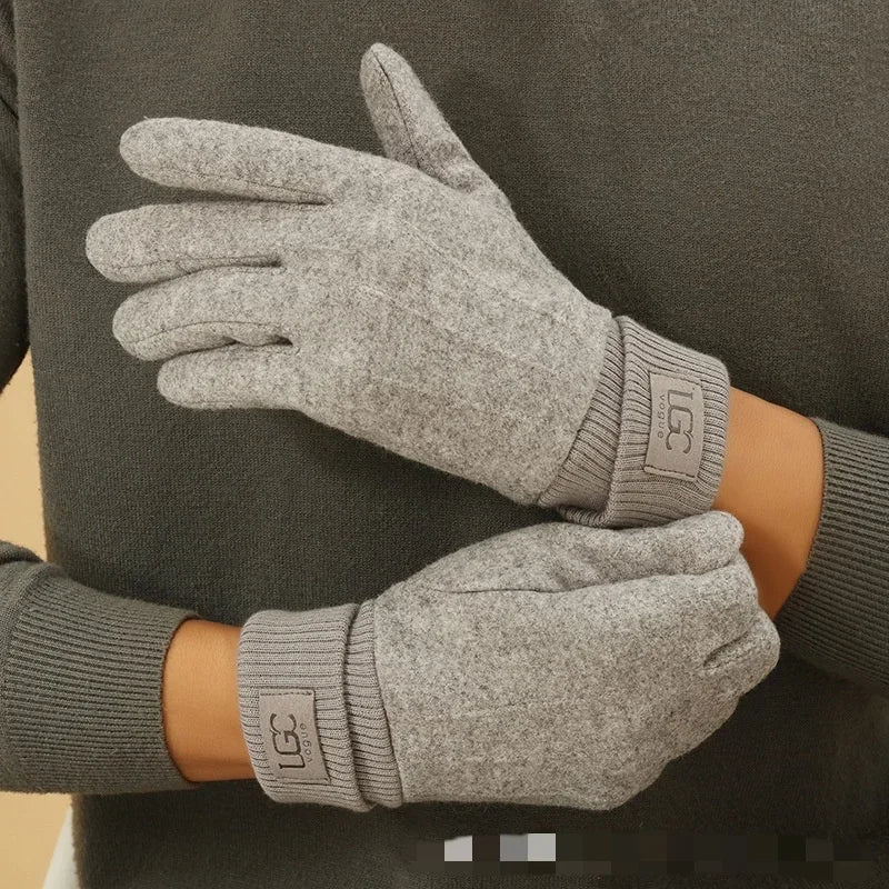 Touchscreen Handschoenen Dames Gevoerde Vingerhandschoenen Winterhandschoenen Outdoor Fietsen Wol Warm | Sulvida