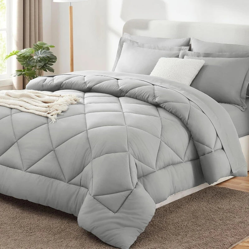 Winterdekbed Polyester Kingsize Effen Zacht Warm Dekbed Sprei Machinewasbaar Slaapkamer Deken Bedtextiel | Sulvida