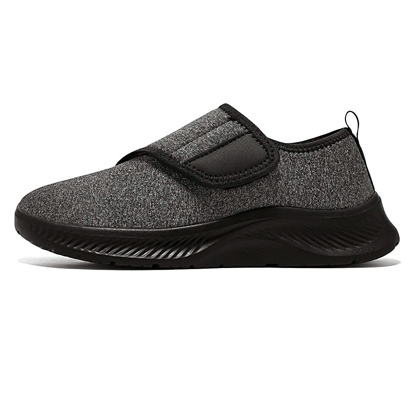 Orthopedische Pantoffels met Klittenband Wintervoering Seniorenschoenen Extra Breed Comfortabel Binnenschoen | Sulvida