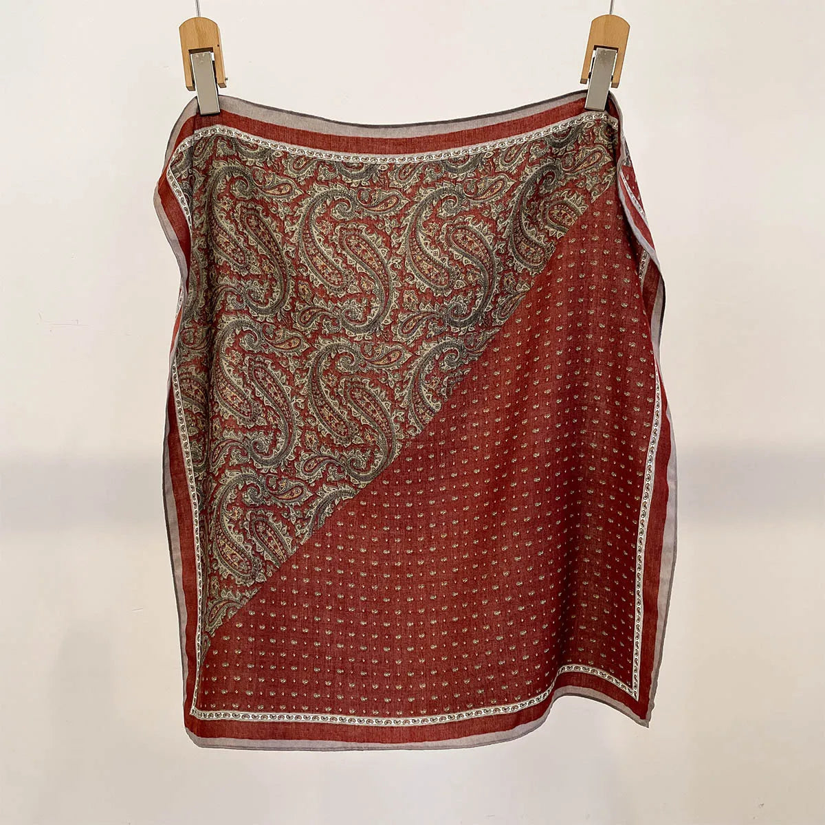Vierkante Hoofddoek Dames Katoengevoel Print Hals Haar Accessoire Mode Bandana Multifunctioneel 68x68cm | Sulvida