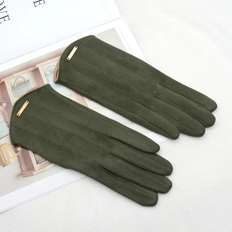Suède Handschoenen Touchscreen Warm Winddicht Winterhandschoenen voor Dames en Heren Herfst Winter Fietsen | Sulvida