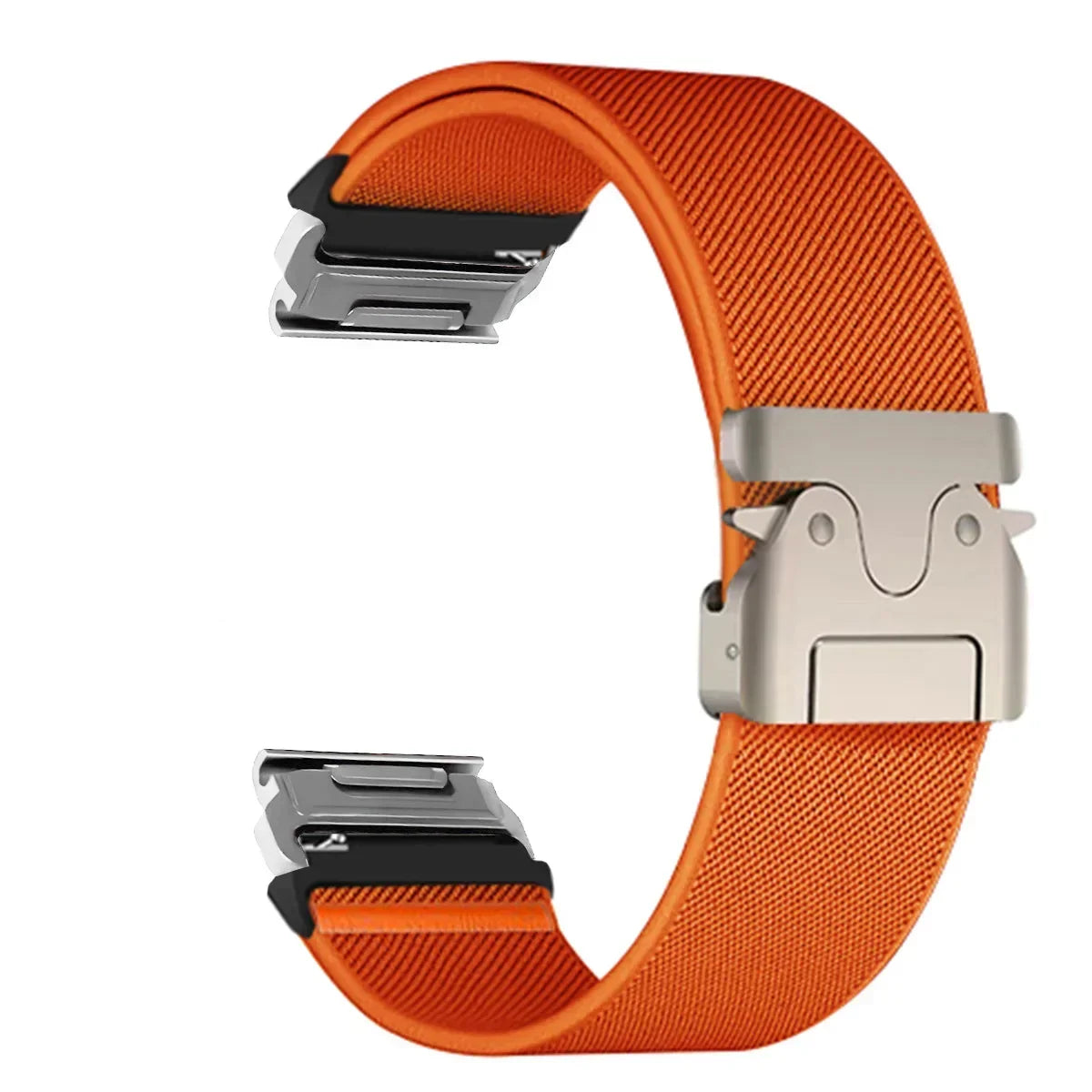 Bracelet de montre en nylon 22-26 mm style militaire Garmin résistant à l’usure, réglable, noir, gris, vert, unisexe, sportif | Sulvida