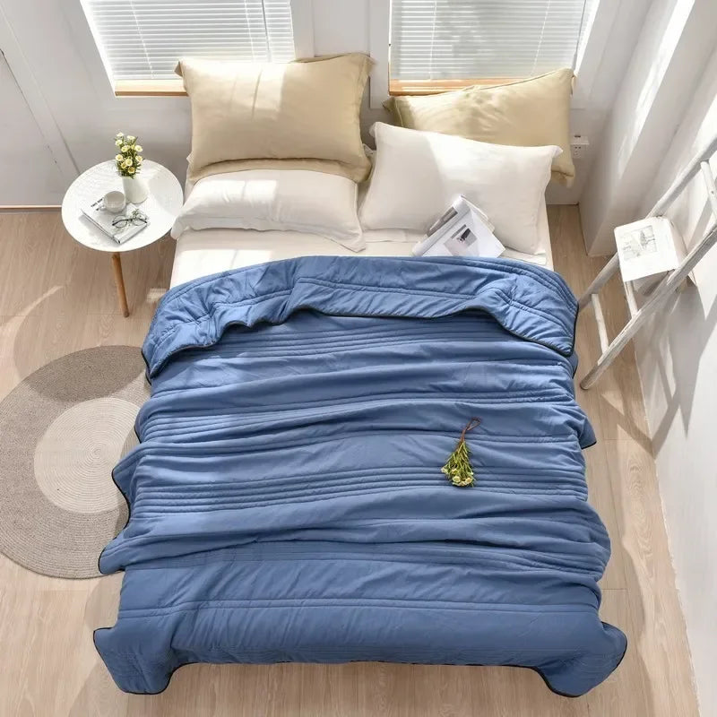Zomerdeken met Koeleffect Lichtgewicht Ademend Dekbed voor Warme Nachten Comfortabel Slapen 150×200 tot 220×240 cm | Sulvida
