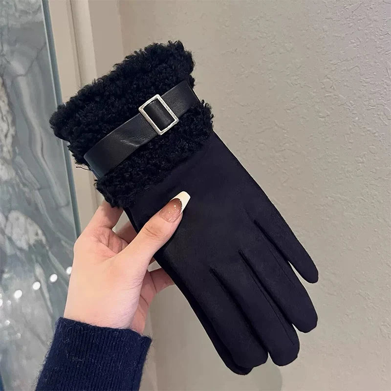 Winterhandschoenen Dames Fleece Gevoerd Touchscreen Winddicht Warm Outdoor Handschoenen voor Sport en Wandelen | Sulvida