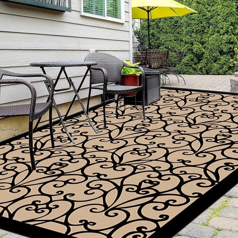 Outdoor Tapijt Waterdicht Picknickkleed Camping Vloerkleed Vochtbestendig Buitenmat Tuin Terras Balkon | Sulvida