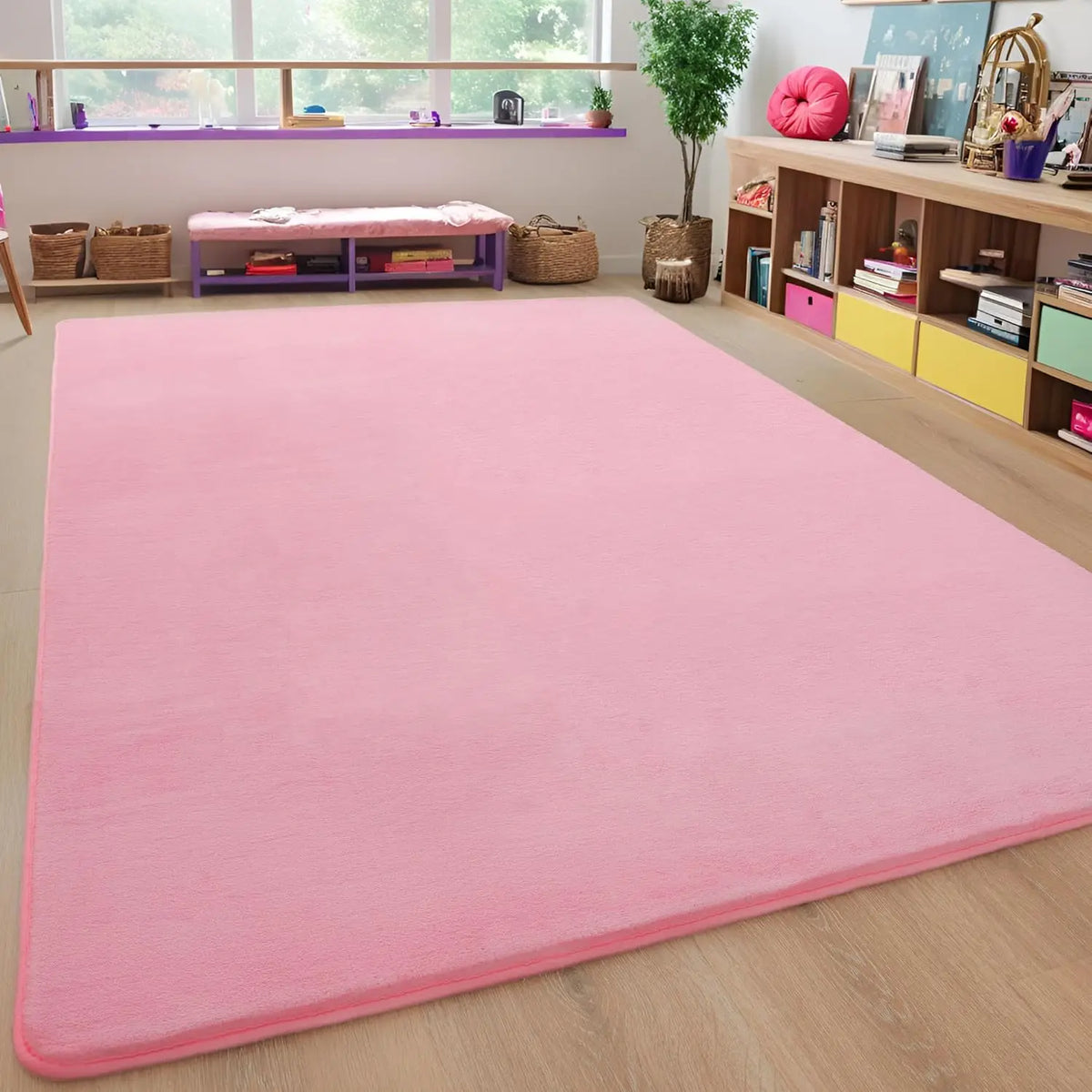 Fluweelzacht Vloerkleed Antislip Rechthoekig Koraalfluweel Woonkamer Slaapkamer Decoratief Zacht Tapijt | Sulvida
