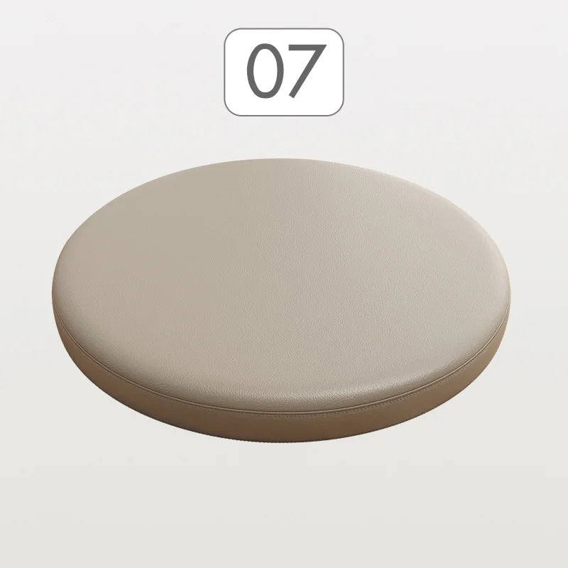 Rond Zitkussen met Memory Foam en Kunstleer 30-40 cm voor Eetkamerstoel Barkruk Bureaukruk Antislip Comfortabel | Sulvida