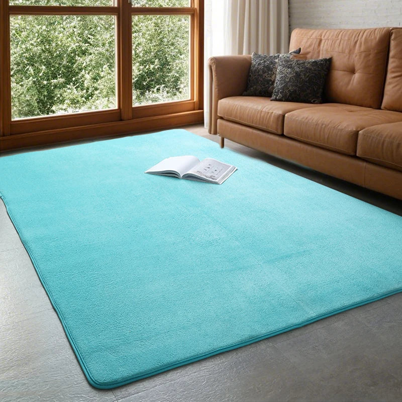 Fluweelzacht Vloerkleed Antislip Rechthoekig Koraalfluweel Woonkamer Slaapkamer Decoratief Zacht Tapijt | Sulvida