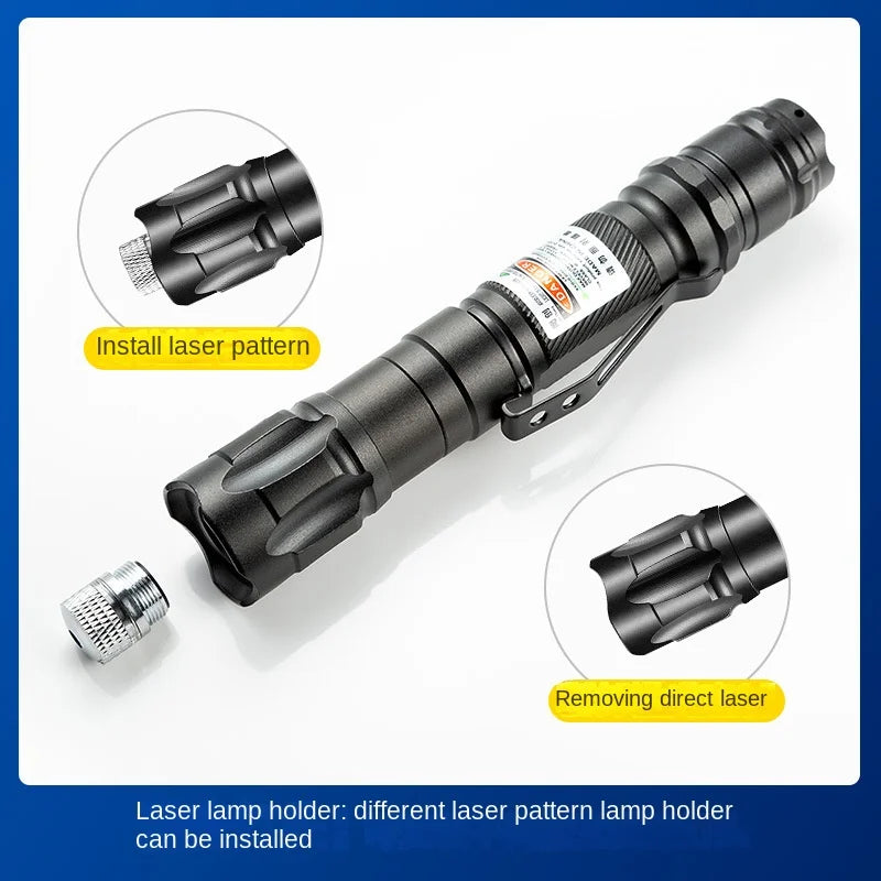 Verstelbare Laserpen voor Katten & Presentaties - Focusbaar Laserapparaat met Groene & Rode Straal USB | Sulvida