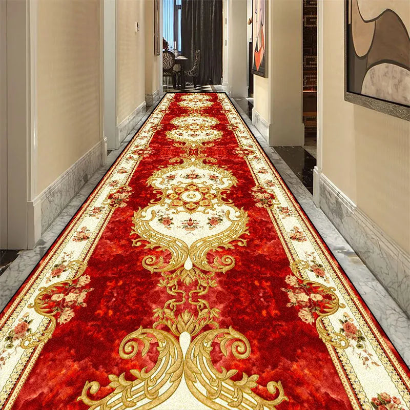 Gangloperloper vloerkleed polyester antislip 60-120 cm breed lange hal corridor vintage patroon klassiek | Sulvida