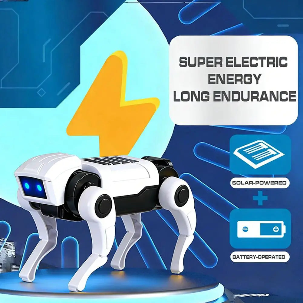 Kit de construction robot chien - Robot électronique interactif avec éclairage LED - Jouet éducatif STEM | Sulvida