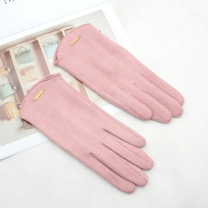 Suède Handschoenen Touchscreen Warm Winddicht Winterhandschoenen voor Dames en Heren Herfst Winter Fietsen | Sulvida