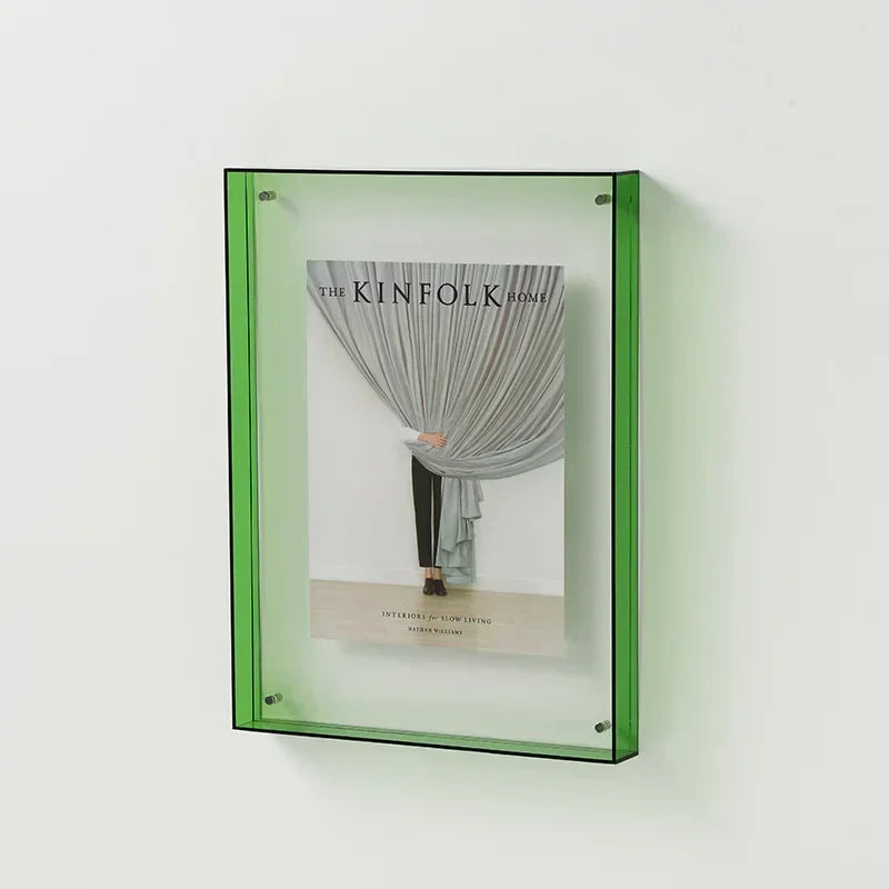 Transparant fotolijstje acryl met standaard 11×14 cm 15×19 cm 16×21 cm minimalistische fotopresentatie | Sulvida